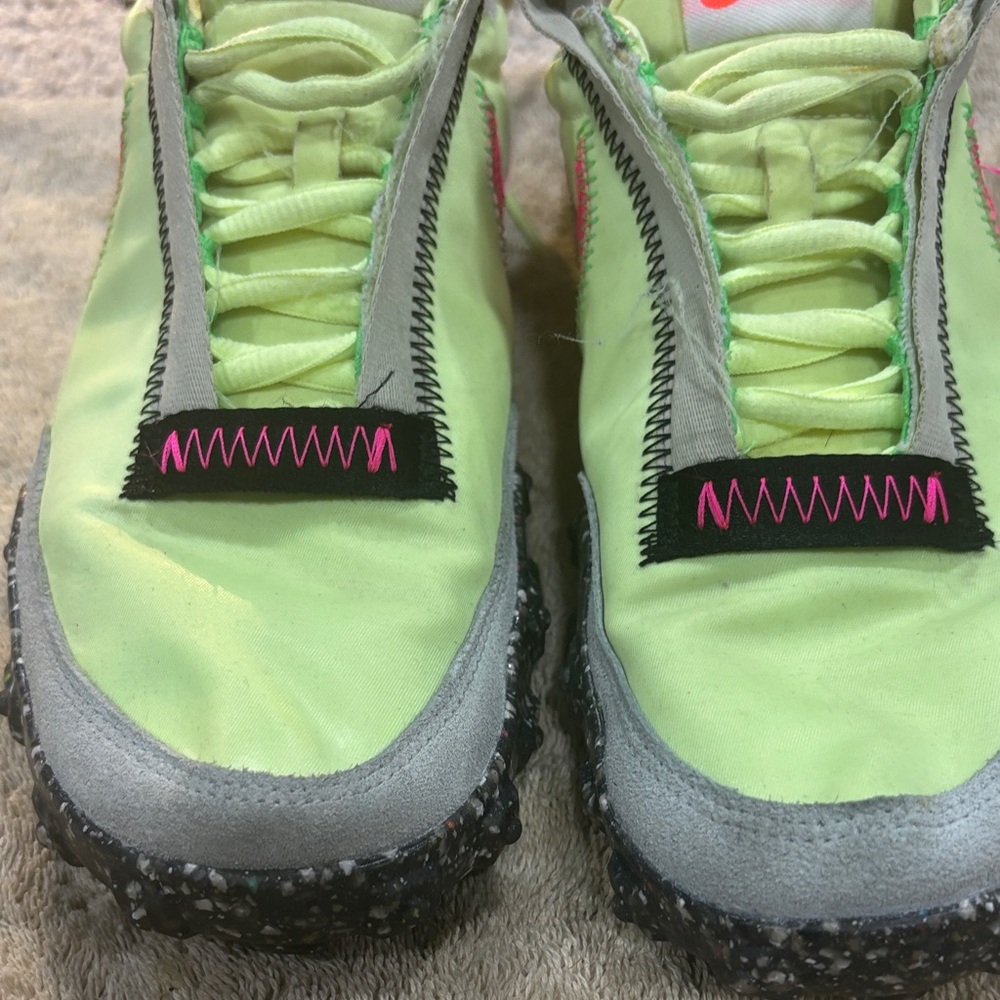 Nike  Neon Green and Gray and Sneakers with Pink Accents